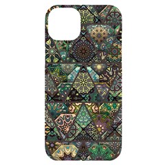 Digital Art Triangle Pattern Texture Mosaic Iphone 14 Plus Black Uv Print Case by Grandong