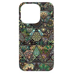 Digital Art Triangle Pattern Texture Mosaic Iphone 14 Pro Black Uv Print Case by Grandong