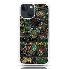 Digital Art Triangle Pattern Texture Mosaic Iphone 13 Mini Tpu Uv Print Case by Grandong