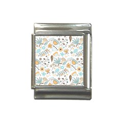 Pattern Flower Leaves, Italian Charm (13mm) by Grandong