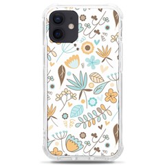 Pattern Flower Leaves, Iphone 12 Mini Tpu Uv Print Case	 by Grandong