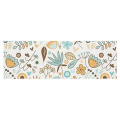 Pattern Flower Leaves, Banner And Sign 6  X 2  by Grandong