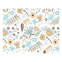 Pattern Flower Leaves, Premium Plush Fleece Blanket (large) by Grandong