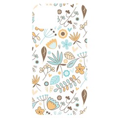 Pattern Flower Leaves, Iphone 14 Plus Black Uv Print Case by Grandong