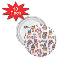 Love Pattern Texture 1 75  Buttons (10 Pack) by Grandong