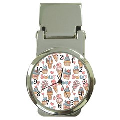 Love Pattern Texture Money Clip Watches by Grandong