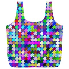 Texture Colorful Abstract Pattern Full Print Recycle Bag (xl) by Grandong