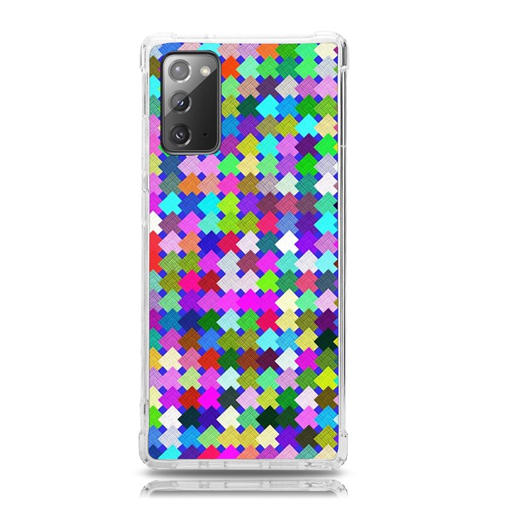 Texture Colorful Abstract Pattern Samsung Galaxy Note 20 TPU UV Case