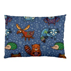 Animals Pattern Colorful Vector Pillow Case by Grandong