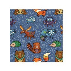 Animals Pattern Colorful Vector Square Satin Scarf (30  X 30 ) by Grandong