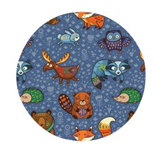 Animals Pattern Colorful Vector Mini Round Pill Box (pack Of 3) by Grandong