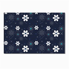 Flower Pattern Texture Postcard 4 x 6  (pkg Of 10) by Grandong