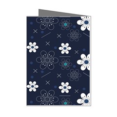 Flower Pattern Texture Mini Greeting Cards (pkg Of 8) by Grandong