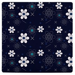 Flower Pattern Texture Uv Print Square Tile Coaster  by Grandong