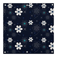 Flower Pattern Texture Banner And Sign 3  X 3  by Grandong