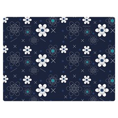 Flower Pattern Texture Two Sides Premium Plush Fleece Blanket (extra Small) by Grandong