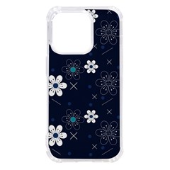 Flower Pattern Texture Iphone 14 Pro Tpu Uv Print Case