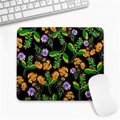 Flower Pattern Art Floral Texture Large Mousepad by Grandong