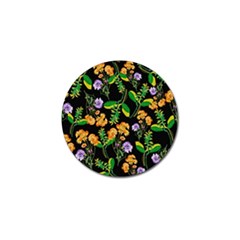 Flower Pattern Art Floral Texture Golf Ball Marker (10 Pack) by Grandong