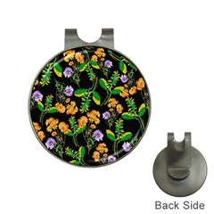 Flower Pattern Art Floral Texture Hat Clips With Golf Markers by Grandong