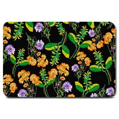 Flower Pattern Art Floral Texture Large Doormat