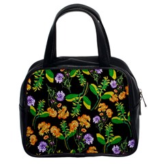 Flower Pattern Art Floral Texture Classic Handbag (Two Sides)