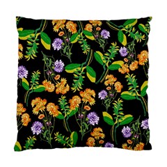 Flower Pattern Art Floral Texture Standard Cushion Case (two Sides) by Grandong