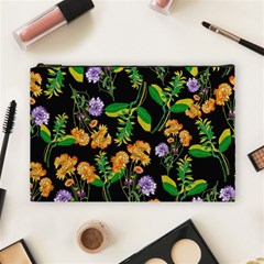 Flower Pattern Art Floral Texture Cosmetic Bag (Large)