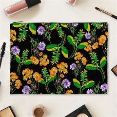 Flower Pattern Art Floral Texture Cosmetic Bag (XL)