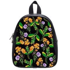 Flower Pattern Art Floral Texture School Bag (Small)