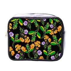 Flower Pattern Art Floral Texture Mini Toiletries Bag (one Side) by Grandong