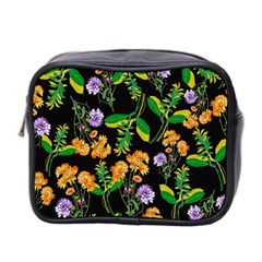 Flower Pattern Art Floral Texture Mini Toiletries Bag (two Sides) by Grandong