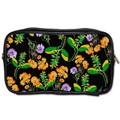 Flower Pattern Art Floral Texture Toiletries Bag (one Side) by Grandong