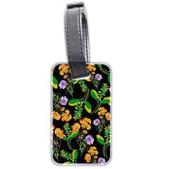 Flower Pattern Art Floral Texture Luggage Tag (two sides)