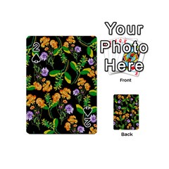 Flower Pattern Art Floral Texture Playing Cards 54 Designs (mini) by Grandong