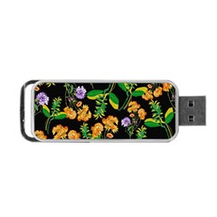 Flower Pattern Art Floral Texture Portable USB Flash (Two Sides)