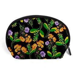 Flower Pattern Art Floral Texture Accessory Pouch (Large)