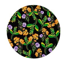 Flower Pattern Art Floral Texture Mini Round Pill Box