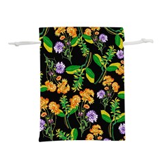 Flower Pattern Art Floral Texture Lightweight Drawstring Pouch (m) by Grandong