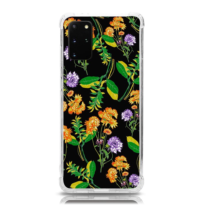 Flower Pattern Art Floral Texture Samsung Galaxy S20Plus 6.7 Inch TPU UV Case