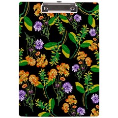 Flower Pattern Art Floral Texture A4 Acrylic Clipboard by Grandong