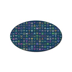 Procedural Generation Digital Art Pattern Sticker (oval) by Grandong