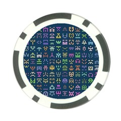 Procedural Generation Digital Art Pattern Poker Chip Card Guard (10 Pack) by Grandong