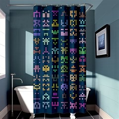 Procedural Generation Digital Art Pattern Shower Curtain 36  X 72  (stall)  by Grandong