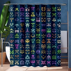 Procedural Generation Digital Art Pattern Shower Curtain 60  X 72  (medium)  by Grandong