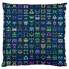 Procedural Generation Digital Art Pattern Large Cushion Case (two Sides) by Grandong