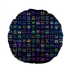 Procedural Generation Digital Art Pattern Standard 15  Premium Flano Round Cushions by Grandong