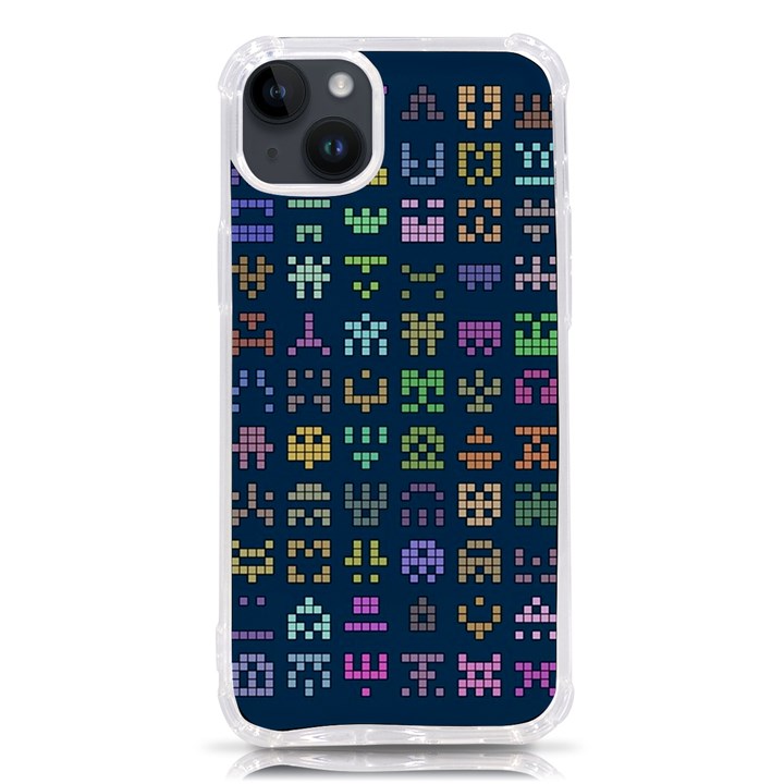 Procedural Generation Digital Art Pattern iPhone 14 Plus TPU UV Print Case