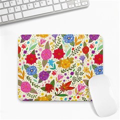 Colorful Flower Abstract Pattern Small Mousepad by Grandong