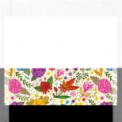 Colorful Flower Abstract Pattern Rectangular Jigsaw Puzzl by Grandong